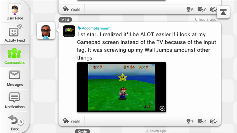 Illustration for article titled Miiverse Reacts To Super Mario 64 On Wii U